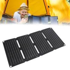Foldable Solar Panels HG Hg Folding Solar Panel 80W Monocrystalline Portable 12V 5V Fast Charge QC Dual