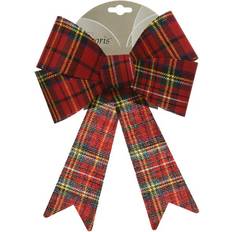 Rosett 2x22x26 cm Röd Rutmönster