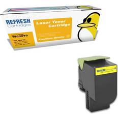 Ink & Toners Refresh Cartridges Toner Compatible With Lexmark Printers - Yellow