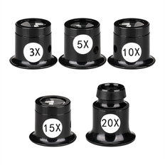 Magnifiers & Loupes Tlily 5 pcs Portable Monocular Magnifier Jewelers Loupe