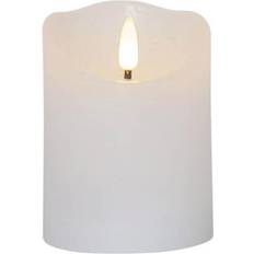 Star Trading LED-ljus på rea Star Trading Flamme Rustic LED-Blockljus 10 cm Vit LED-ljus