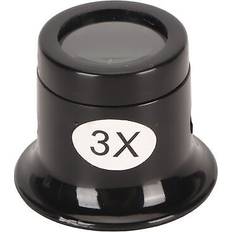 Magnifiers & Loupes KKmoon Jewelers Eye Loupe 3x Magnification Sturdy Plastic Compact Portable SG5