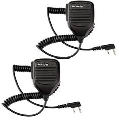 Retevis Walkie talkies Retevis Tvåvägs Radiohögtalarmikrofon 2-stifts RT24 RT24V RT27
