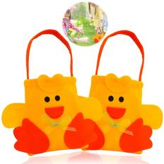 Easter Decorations Henbrandt Chick Bucket 25cm Felt Basket Easter Decoration