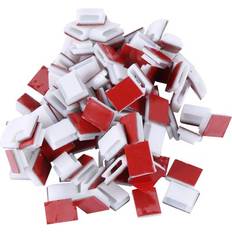 Sodial Adhesive Cable Clips 100pcs Wire Management Holder Clamps