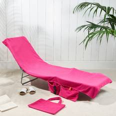 Polyester Bath Towels Brentfords Beach In A Bag Bath Towel Pink (215x75cm)