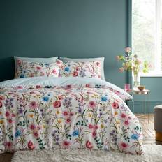 Dunelm Foxley Ditsy Super King Duvet Cover Pink, Multicolour (220x260cm)