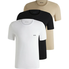 Beige T-shirts HUGO BOSS Classic T-Shirts 3-pack - Black/White/Beige