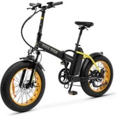 Argento Mini Max Electric Bike - Black/Yellow Unisex
