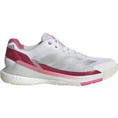 40 - Dam Racketsportskor adidas Crazyquick Boost Padel W - Cloud White/Silver Metallic/Lucid Pink