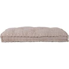 Hemtextil vidaXL Pallkudde Ljusbrun 120x80x12 cm Tyg Stolsdyna Brun (120x)