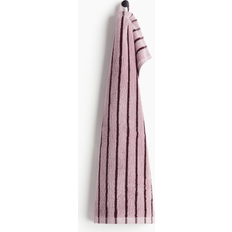 H&M Striped Guest Towel Pink (50x30cm)