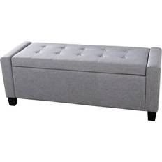 Black Storage Benches GFW Verona Grey Storage Bench 104x39cm