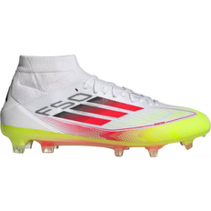 adidas F50 Pro Mid-Cut FG W - Cloud White/Lucid Red/Solar Yellow
