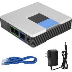Zeblaze VoIP Gateway Internet Phone 2 Ports Adapter SIP RJ45 Cable