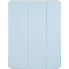 PU + TPU Anti-Drop Shockproof Tri-Fold Stand Cover for your iPad Pro 12.9 (2018)/(2020)/(2021)/(2022) - Light Blue
