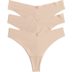 H&M Invisible Brazilian Panties 3-pack - Beige
