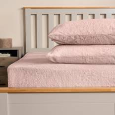OEKO-TEX Bed Sheets Brentfords Teddy Fleece Bed Sheet Pink (190x91cm)