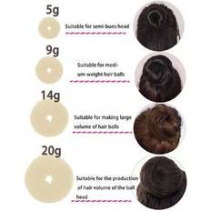 Donut maker Shein 1PC Hair Bun Shaper Set,Donut Bun Maker,Hair Bun Maker,Bun Donut Shaper(Color Reference: Beige, Coffee, Black)