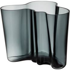 Iittala Vases Iittala Aalto Dark Grey Vase 16cm