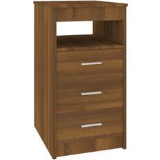 Trä Byråer vidaXL Unit Brown Oak Byrå 50x76cm