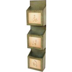 Newspaper Racks Homeroots Green Rustic Vertical And Magazine Newspaper Rack