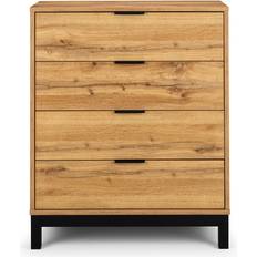 Julian Bowen Bali Oak Finish Chest of Drawer 80x97cm