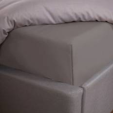 Highams Plain Cotton Bed Sheet Grey (200x150cm)