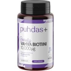 Vitamiinit ja Lisäravinteet Puhdas+ Vahva Biotiini 10.000 mcg Kaps 60 kpl
