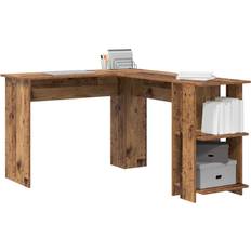 Hörnbord vidaXL Brunt Hörnbord Gamla Trä MDF Medium Skrivbord