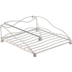 Napkin Holder Home ESPRIT Silver Metal 19 x 19 x 7 cm Napkin Holder