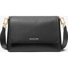 Michael Kors Tasker Michael Kors Nessa Small Leather Crossbody Bag - Black