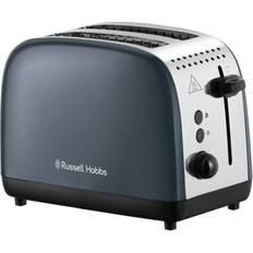 Grey Toasters Russell Hobbs Steel 2 Slice Slots Lift