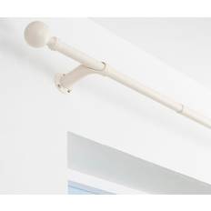 Beige Curtain Rods Dunelm Room Darkening Extendable Metal Eyelet 120cm