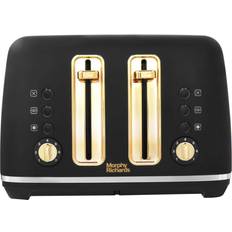 Morphy Richards Accents Gold 4-Slice Black