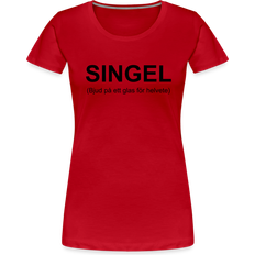 My Angry Socks Singel Premium T-shirt Women - Red