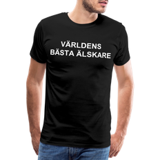 Slitstarka T-shirts My Angry Socks World's Best Lover Premium T-shirt Men's - Black