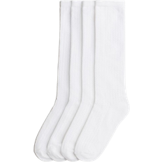White Underwear H&M Girls White 4-pack pointelle-knit school socks 10-11.5