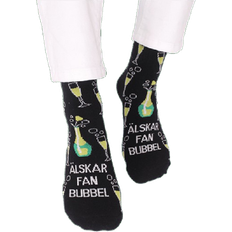 My Angry Socks Guldpåse med Älskar Fan Bubbel Strumpor - Black