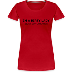 My Angry Socks Im A Dirty Lady Premium T-shirt - Red