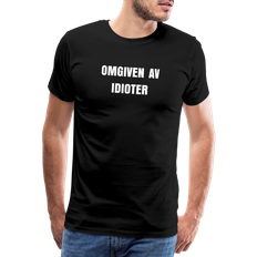 My Angry Socks Omgiven Av Idioter Premium T-shirt Men - Black