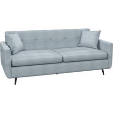 Homcom Modern Blue Sofa 165cm 3 Seater