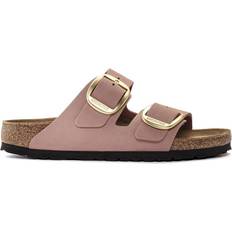 Birkenstock Arizona - Women Shoes Birkenstock Arizona Big Buckle Nubuck Leather - Old Rose