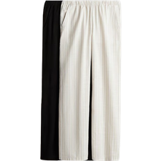 H&M Bukser Med Vide Ben - Beige