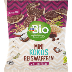 dmBio Mini Schokoreiswaffel Kokos Zartbitter 60g 1Pack