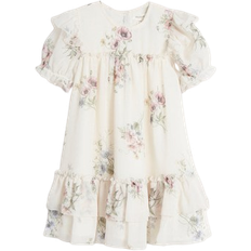 Återvunna material Klänningar Barnkläder Newbie Kid's Floral Chiffon Dress - White (446823)