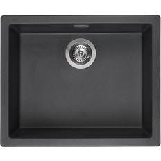 Reginox Amsterdam 50 Black Silvery Spoelbak