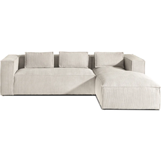 Lisa Design Stella Beige Sofa 262cm 4-Sitzer