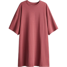H&M Oversized T-shirt Dress - Old Rose