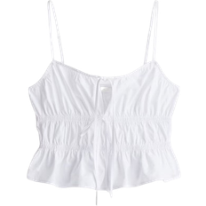 H&M Peplum Strappy Top - White